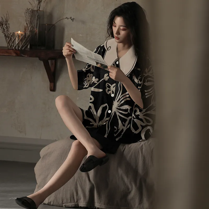 Qiao Ni Tong Pajama Set Women's Image Color-4