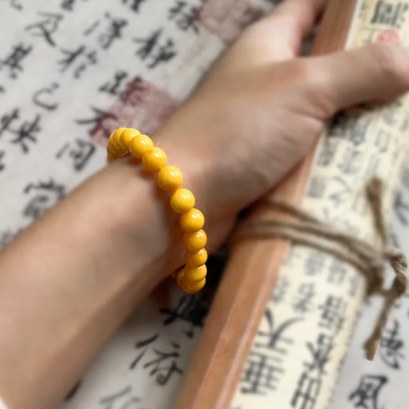 Abby's Wonderland Beeswax Jade Bracelets Unisex-5