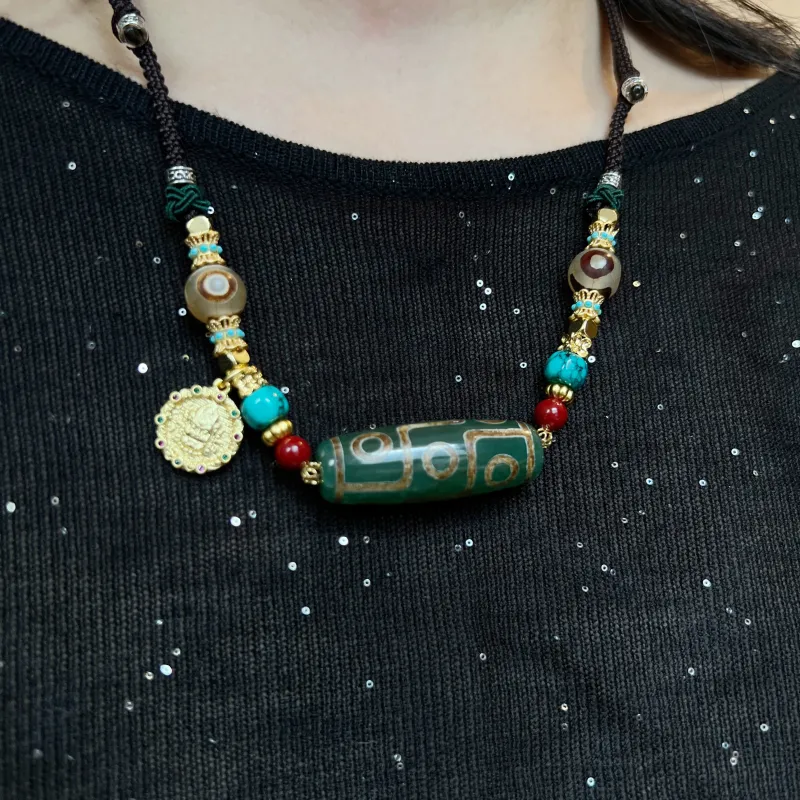 Abby's Wonderland Agate Jade Necklaces Unisex-3