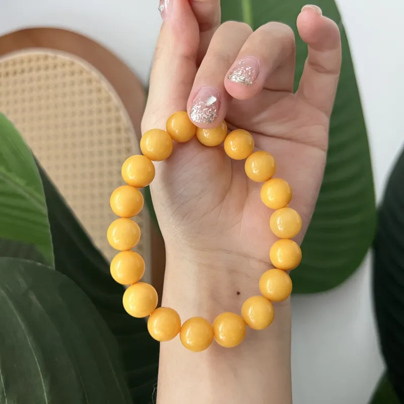 Abby's Wonderland Beeswax Jade Bracelets Unisex-4