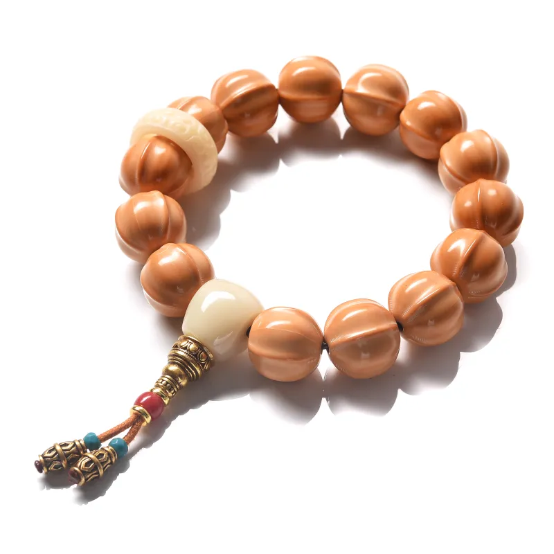 Abby's Wonderland Monkey Head Walnut Bracelets Unisex-2
