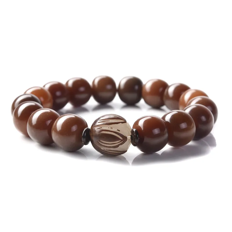 Abby's Wonderland Bodhi Root Textile Beaded Bracelet Unisex-1