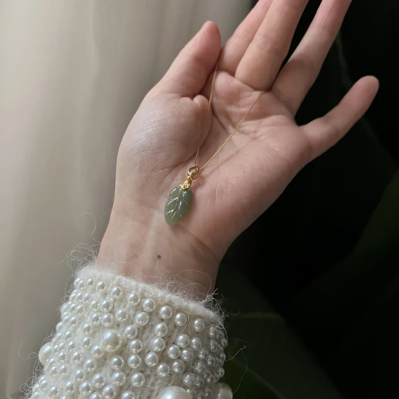 Abby's Wonderland Hetian Jade Pendants Unisex Green Jade-3