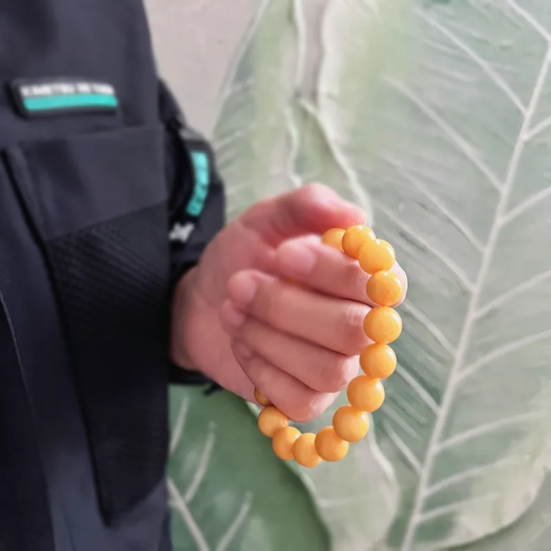 Abby's Wonderland Beeswax Jade Bracelets Unisex-3