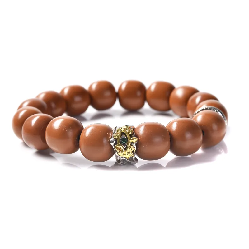 Abby's Wonderland Monkey Head Walnut Bracelets Unisex-1