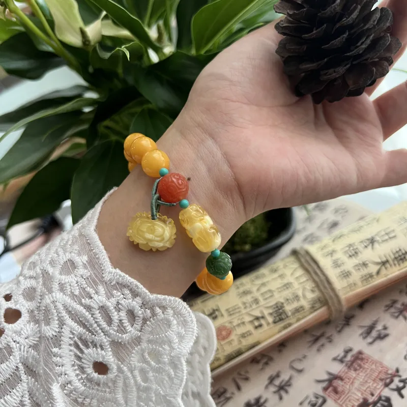 Abby's Wonderland Beeswax Jade Bracelets Women's-4