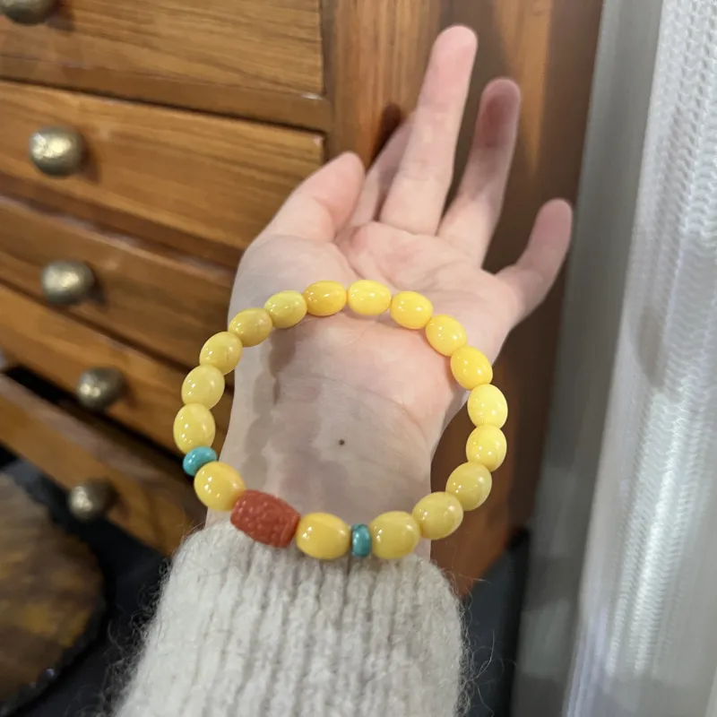 Abby's Wonderland Beeswax Jade Bracelets Unisex-3