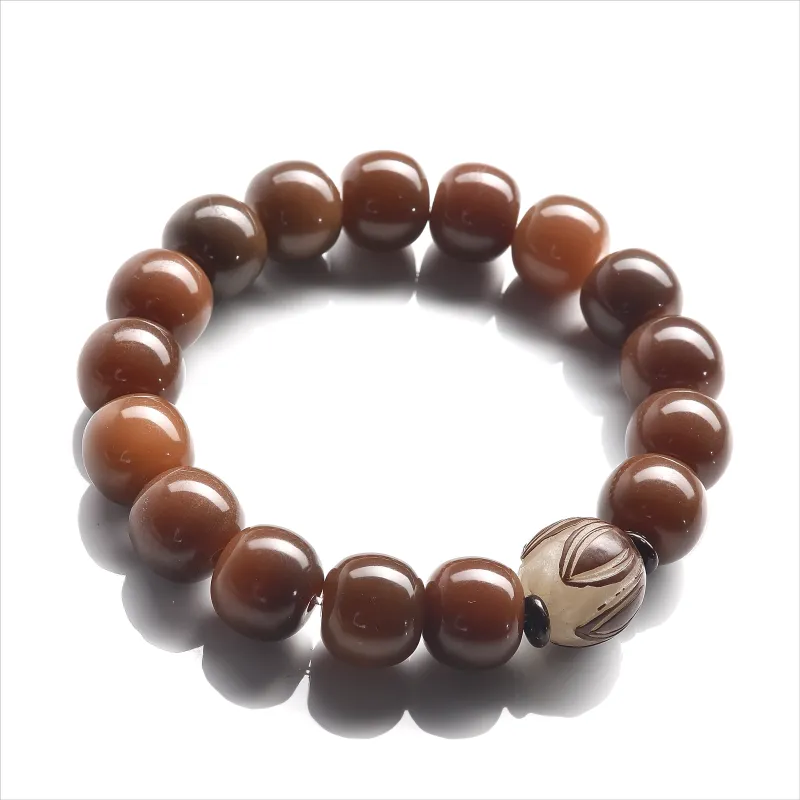 Abby's Wonderland Bodhi Root Textile Beaded Bracelet Unisex-2