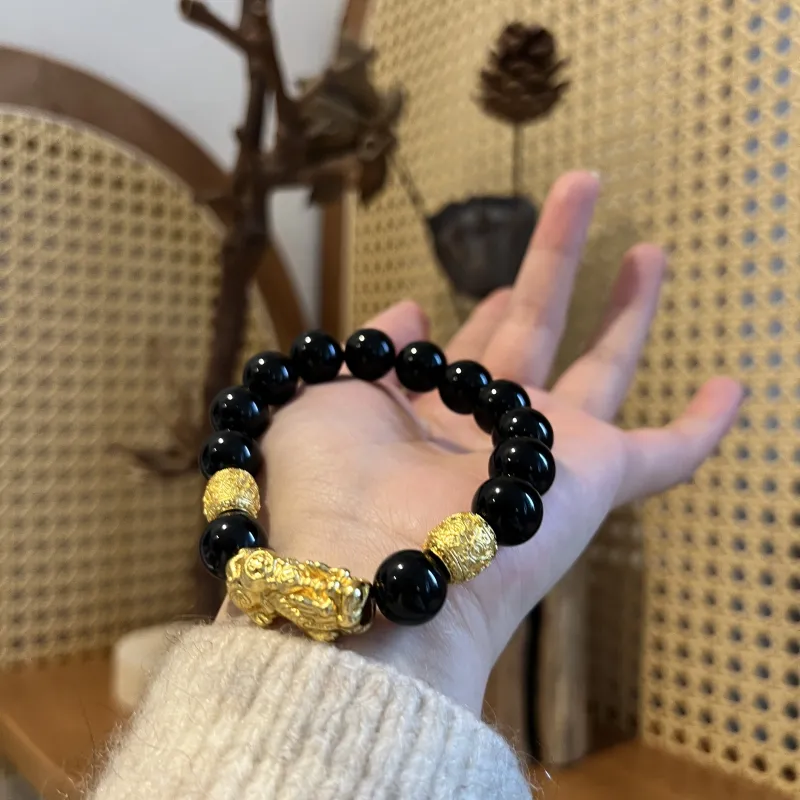Abby's Wonderland Obsidian Bracelets Unisex-4