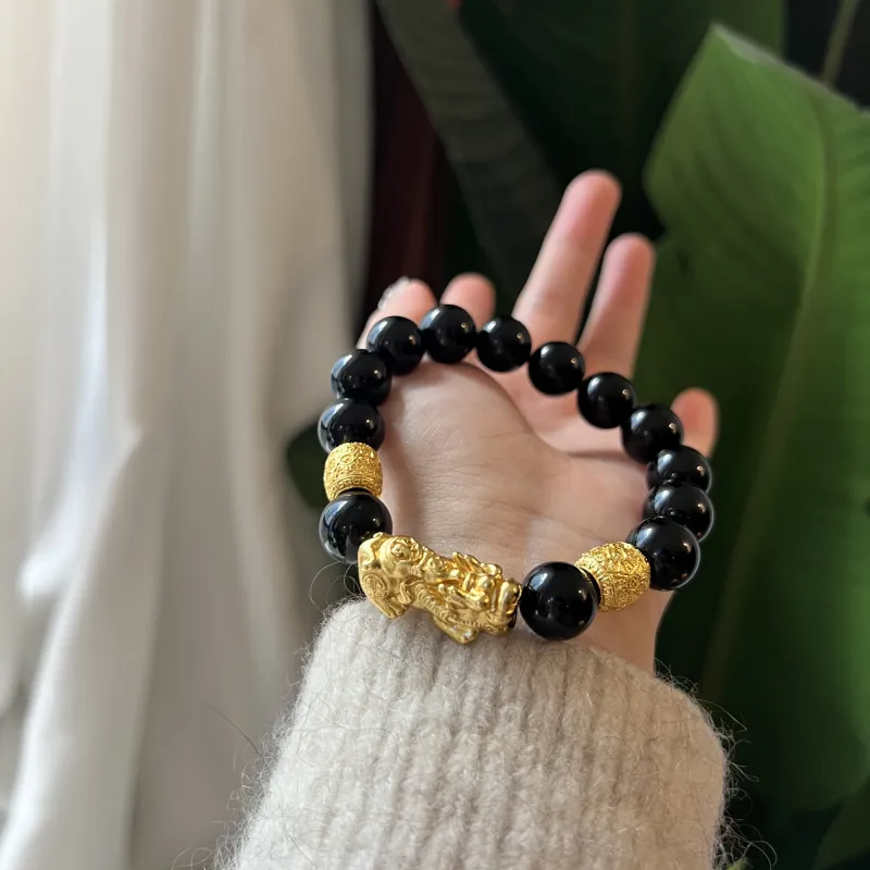 Abby's Wonderland Obsidian Bracelets Unisex-3