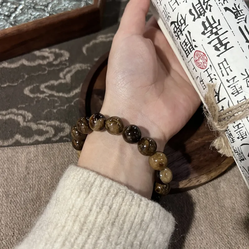 Abby's Wonderland Beeswax Fine Jade Bracelets Unisex-4