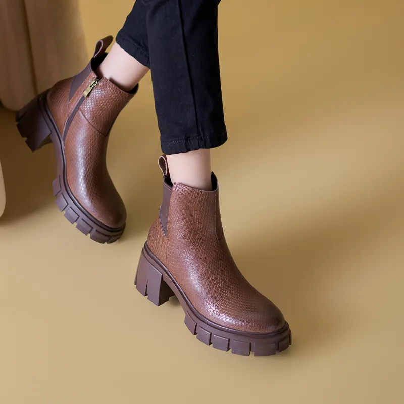 MARINO FABIANI Ankle Boots Women's Brown-5