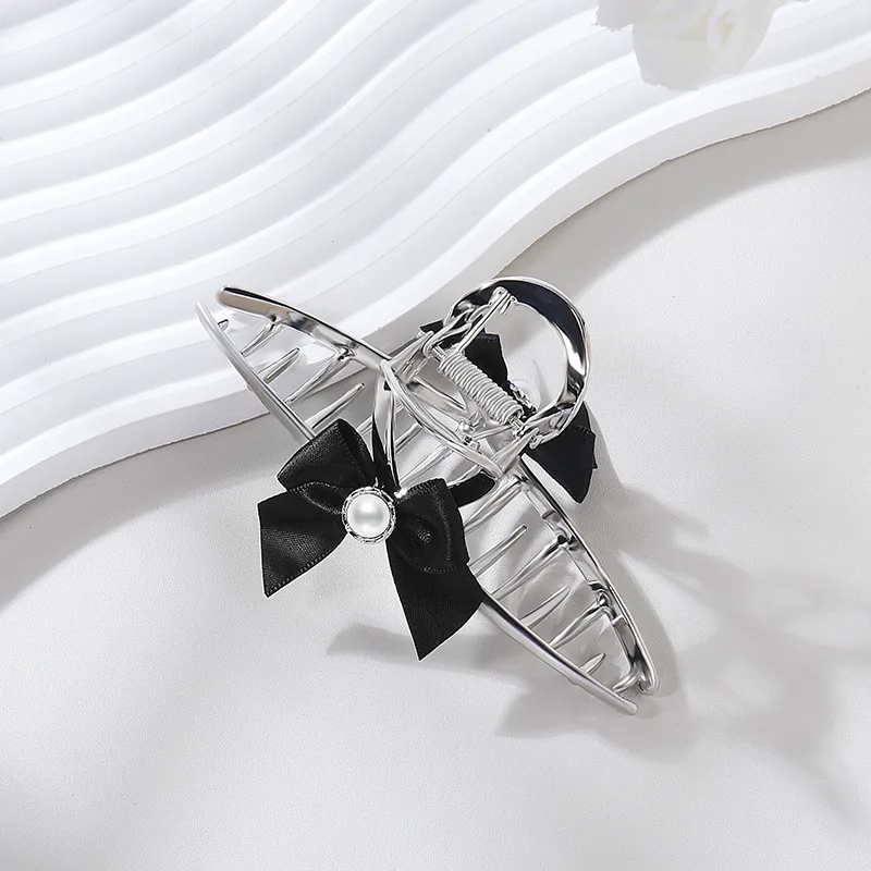 ROYALSASA Alloy Faux Pearl Hair Claw Clip Women's-1