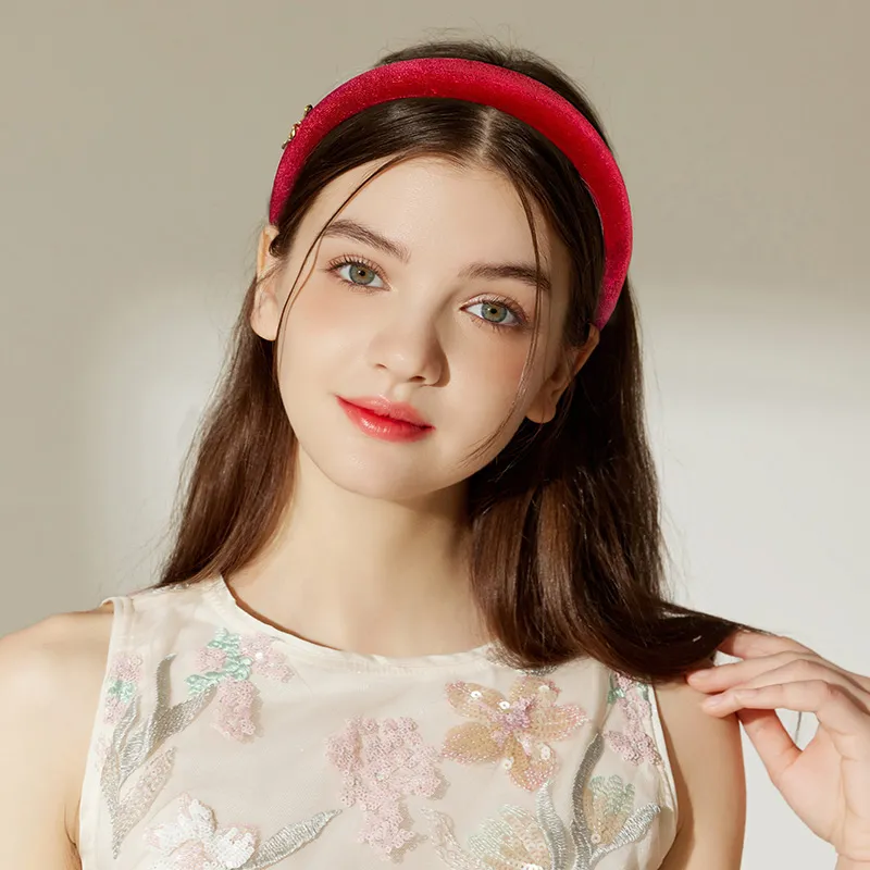 ROYALSASA Velour Headbands Women's-1