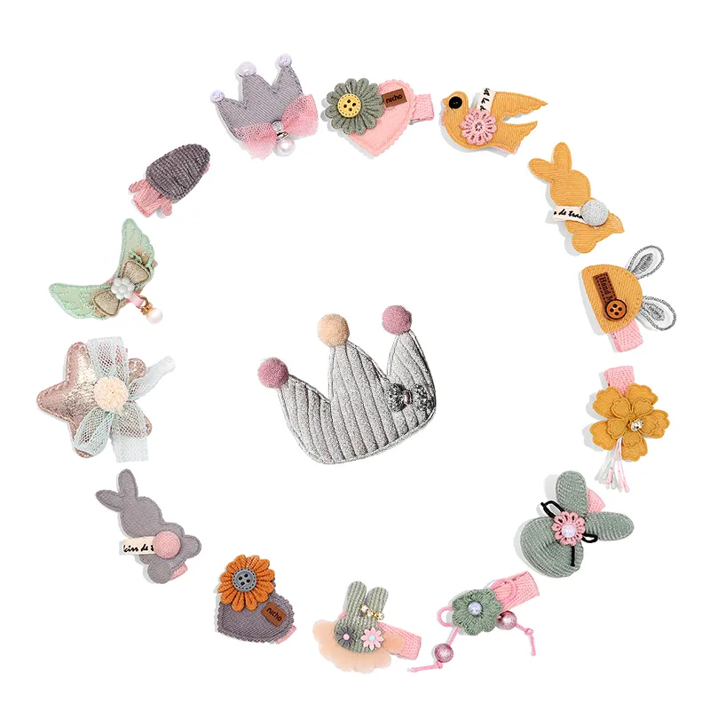 ROYALSASA Fabric Hair Clips Kids'-2