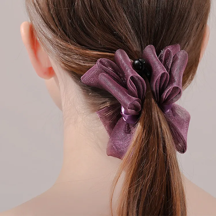 ROYALSASA Organza Hair Clips Women's-1