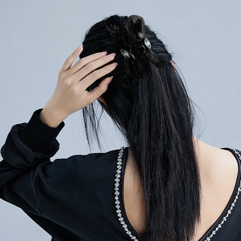 UNABERRY Silk Chiffon Hair Clips Women's-3