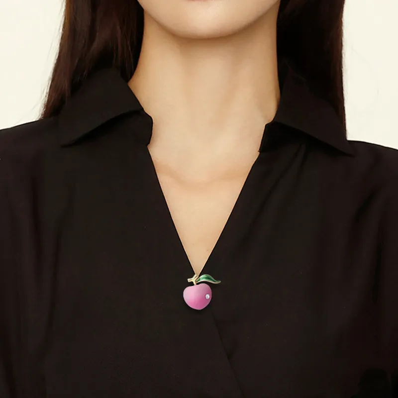 ROYALSASA Faux Crystal Brooches Women's-2