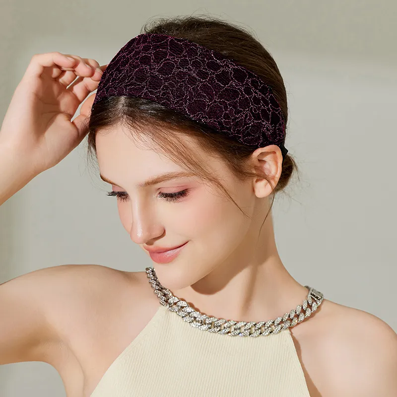 ROYALSASA Silk Chiffon Headbands Women's-6
