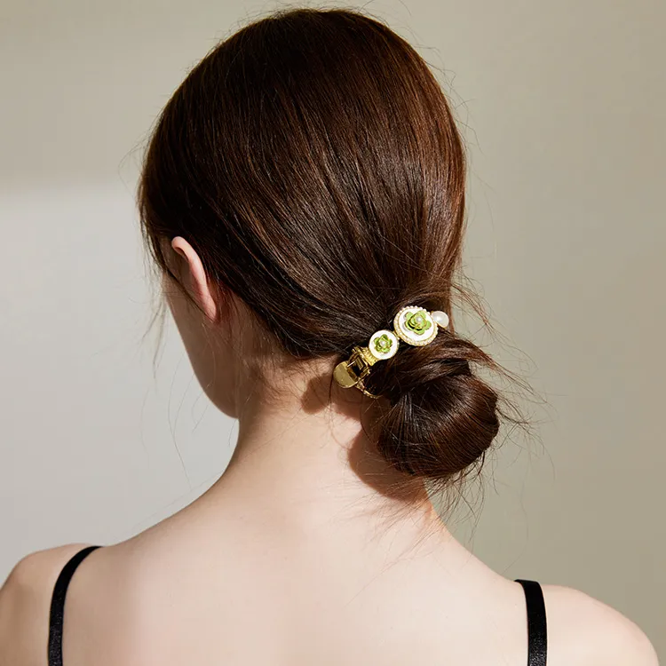 ROYALSASA Alloy, Faux Pearl Hair Clips Women's-1