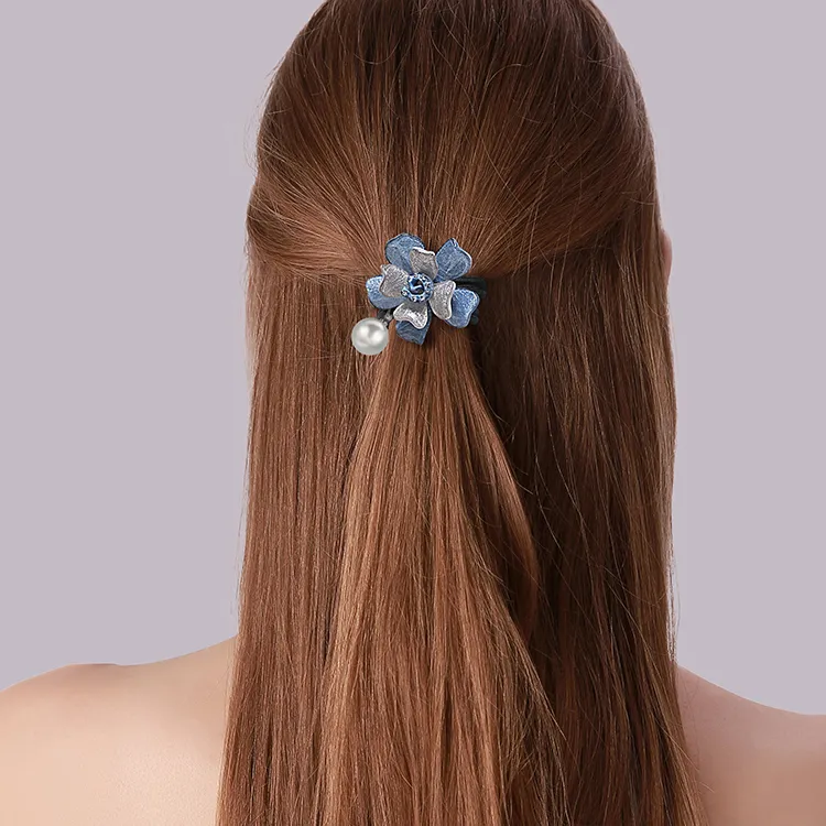 ROYALSASA Acrylic, Faux Pearl Hair Tie Women's-1