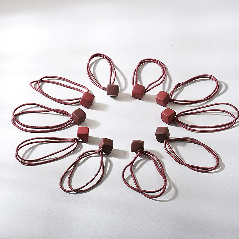 ROYALSASA Rubber Band, Acrylic Accessories Hair Tie Women's-3