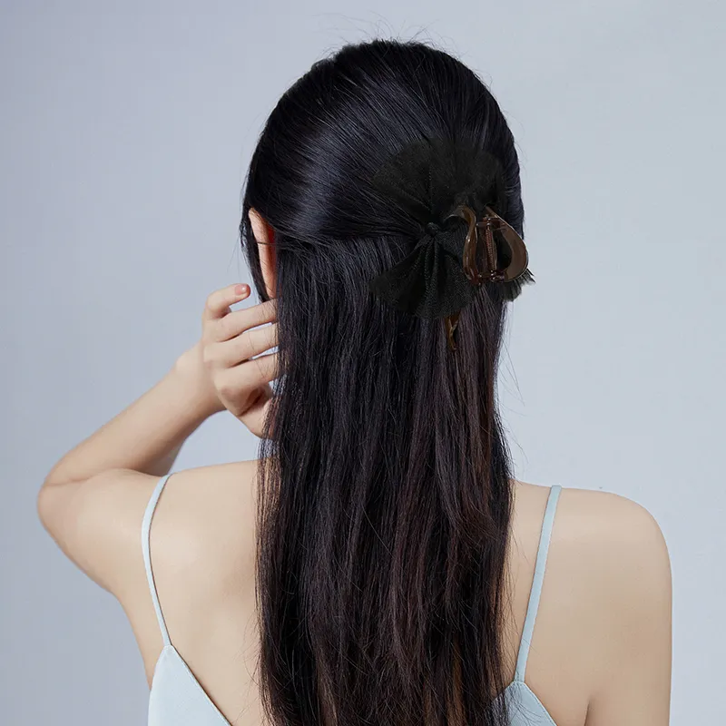 UNABERRY Silk Chiffon Hair Clips Women's-5
