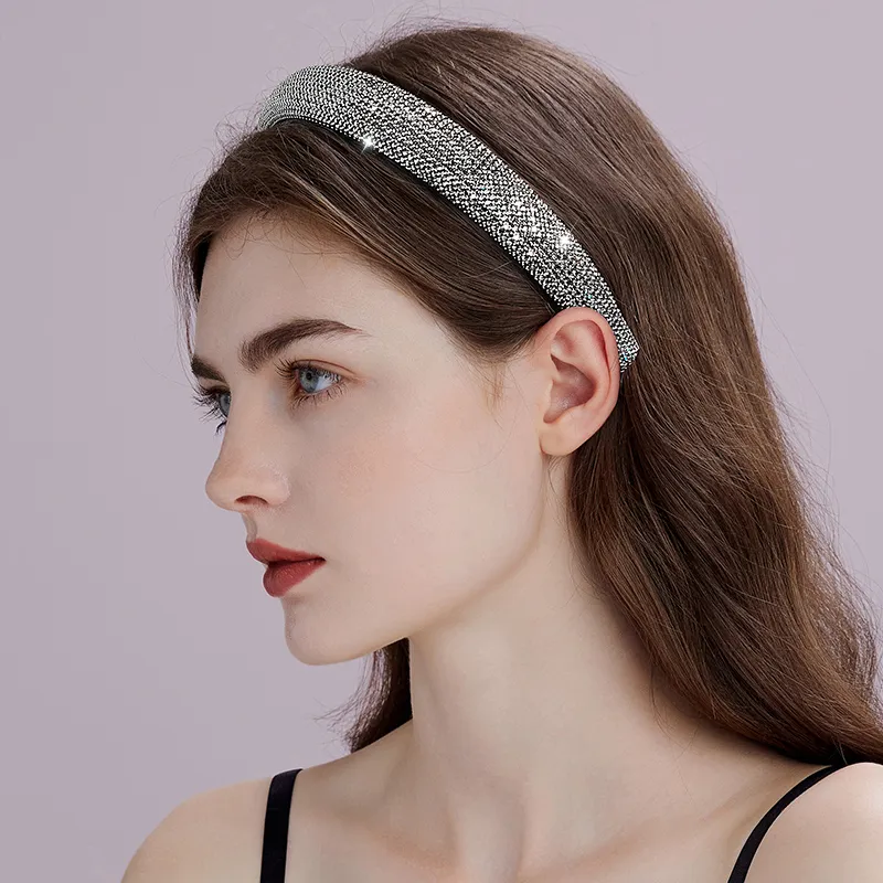 ROYALSASA Faux Crystal Headbands Women's-1