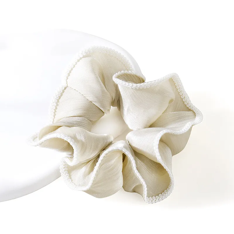 ROYALSASA Silk Chiffon Hair Tie Women's-11