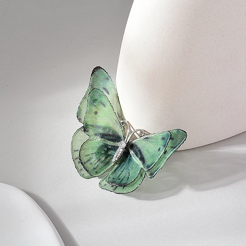 ROYALSASA Silk Chiffon Brooches Women's-9