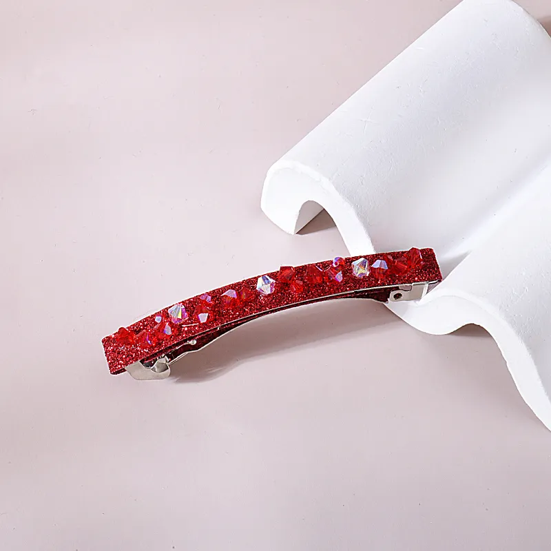 ROYALSASA Faux Crystal Hair Clips Women's-1