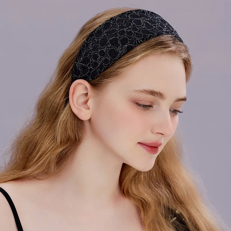 ROYALSASA Silk Chiffon Headbands Women's-3