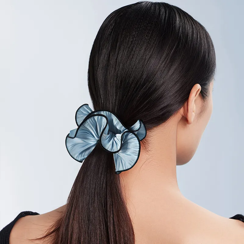ROYALSASA Silk Chiffon Hair Tie Women's-4