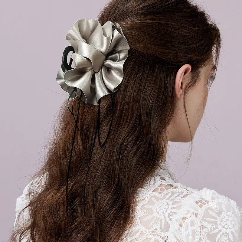 ROYALSASA Polyester, Acrylic Hair Clips Women's-2