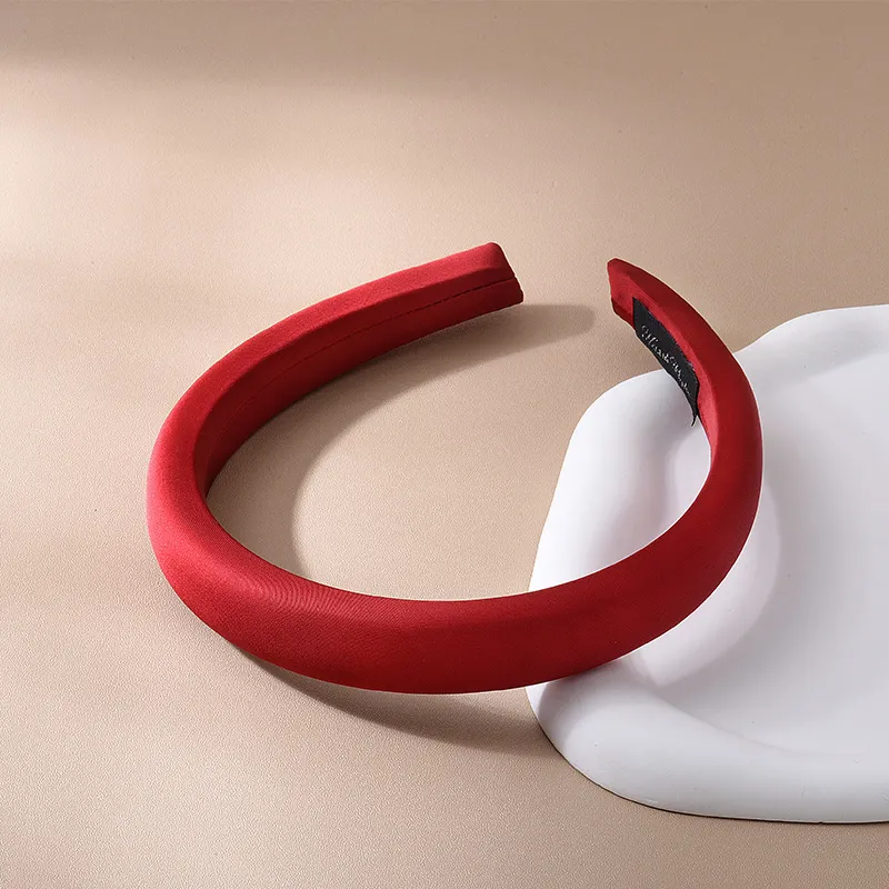 ROYALSASA Polyester Acrylic Bottom Band Headbands Women's-1