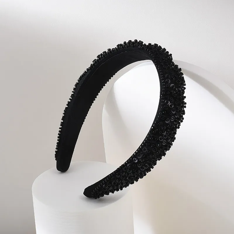 ROYALSASA Acrylic Beads, Acrylic Headband Headbands Women's-2