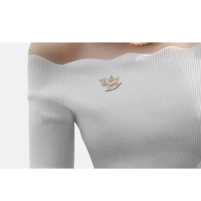 ROYALSASA Copper Brooches Women's-3