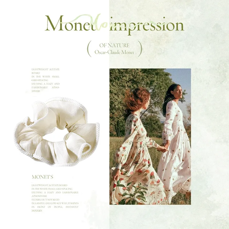 ROYALSASA Silk Chiffon Hair Tie Women's-10