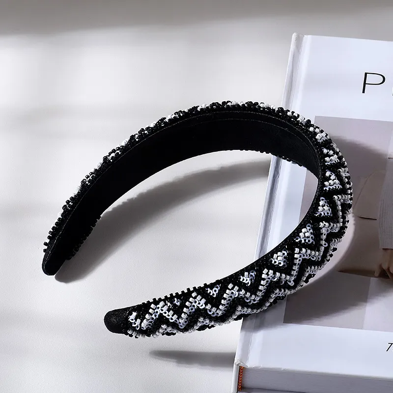 ROYALSASA Acrylic Bead, Acrylic Headband Headbands Women's-4