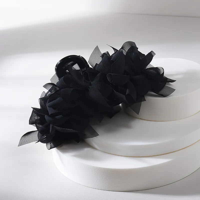 ROYALSASA Silk Chiffon, Acrylic Claw Clip Hair Claw Clip Women's-6