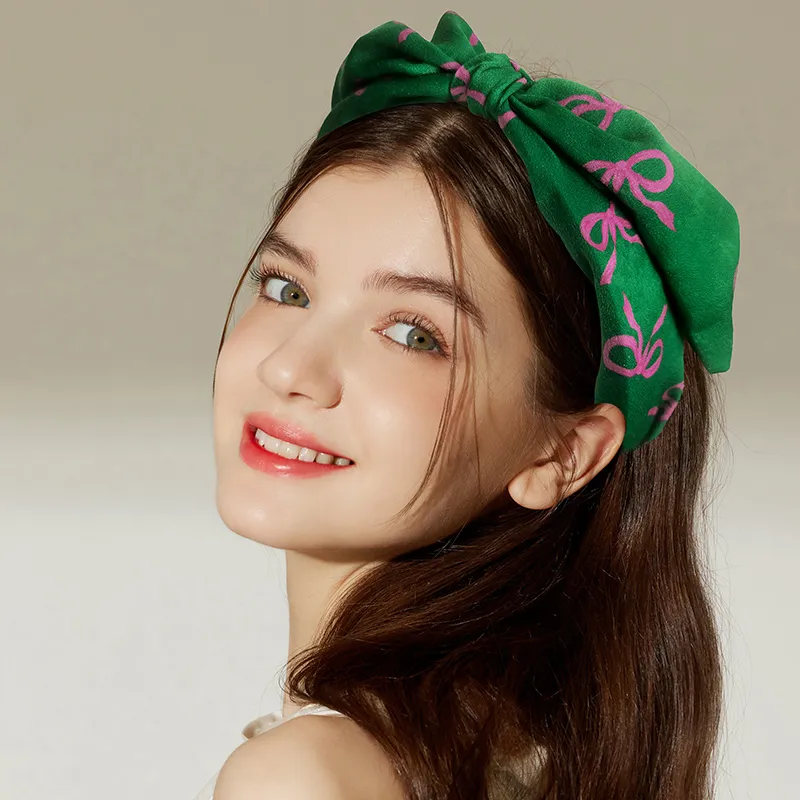 ROYALSASA Silk Chiffon Headbands Women's-5