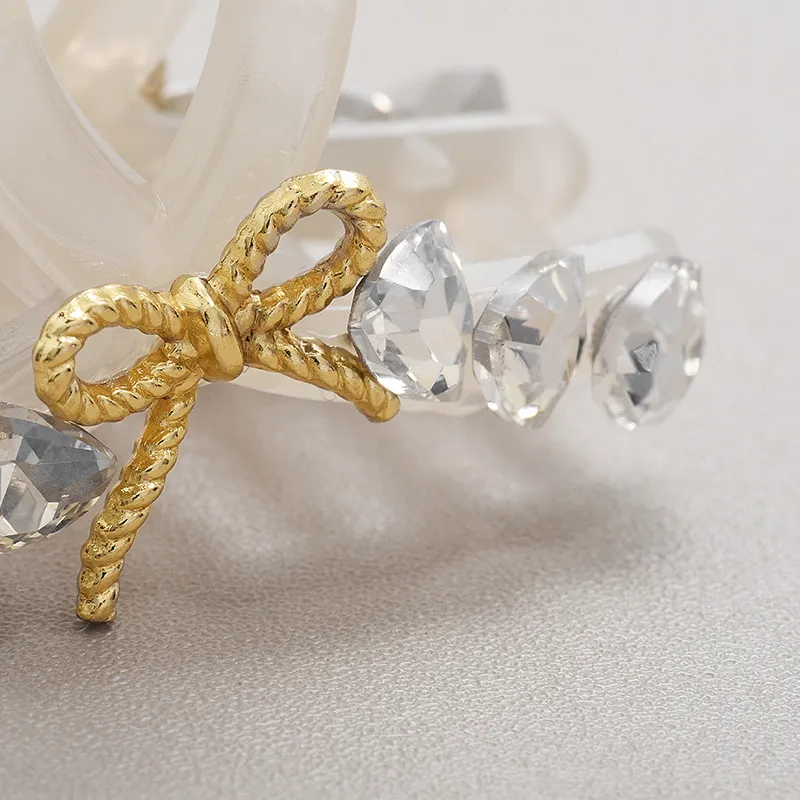 ROYALSASA Acrylic Faux Crystal Hair Claw Clip Women's-1