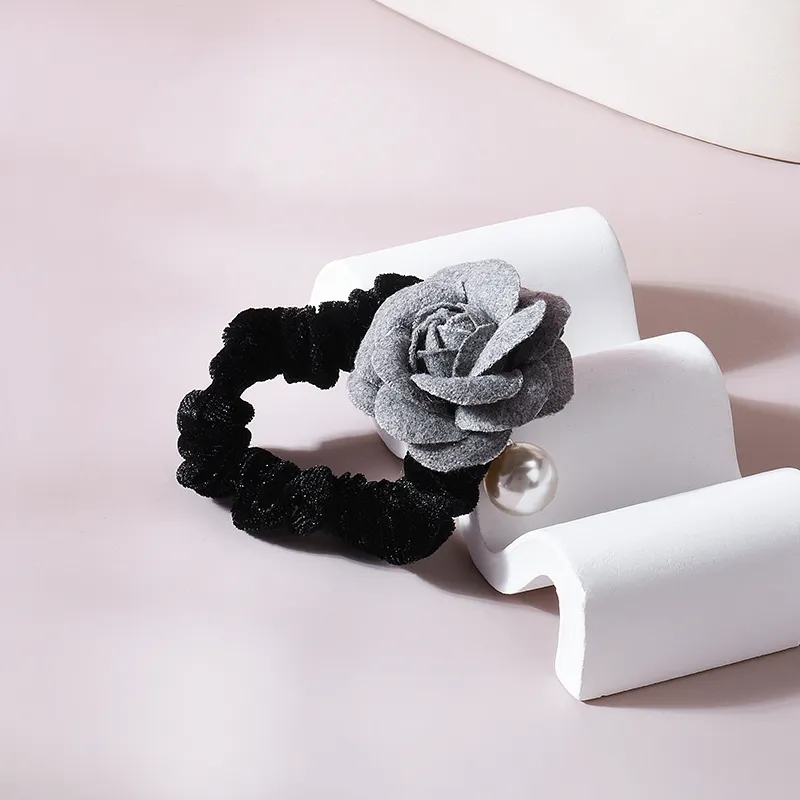 ROYALSASA Felt Velour Hair Tie Women's-7