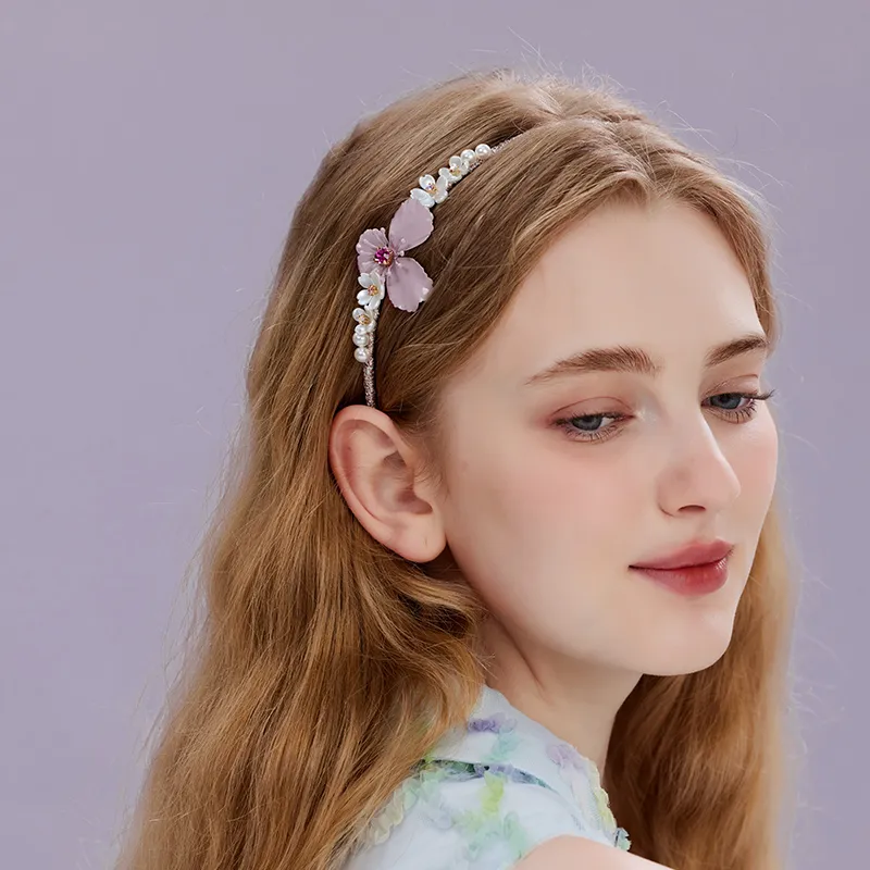 ROYALSASA Alloy Imitation Crystal Headbands Women's-4