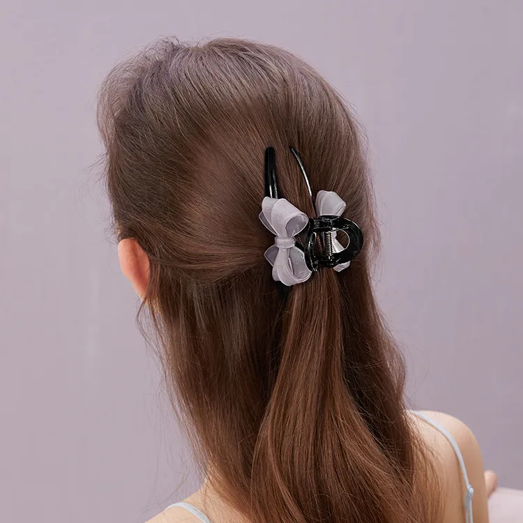 ROYALSASA Acrylic Hair Clips Women's-1