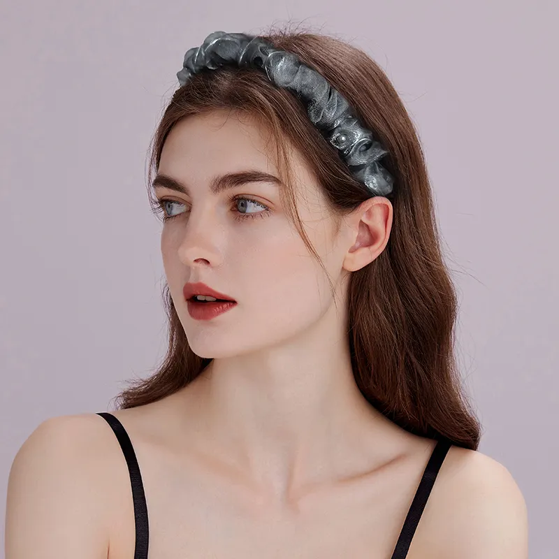 ROYALSASA Silk Chiffon Headbands Women's-1