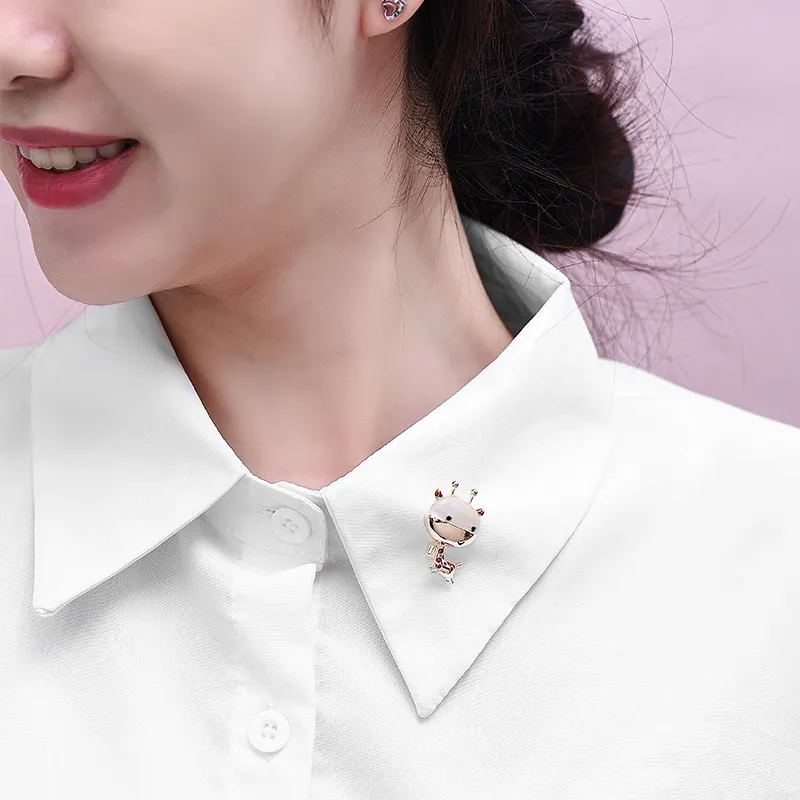 ROYALSASA Copper Brooches Women's-2