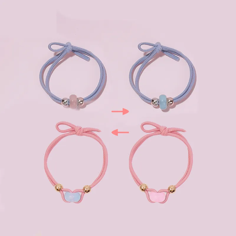 ROYALSASA Rubber Band, Faux Pearl Hair Tie Women's-4