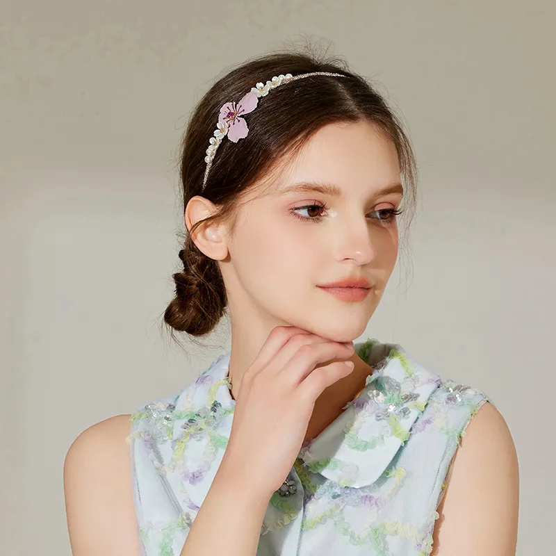 ROYALSASA Alloy Imitation Crystal Headbands Women's-5