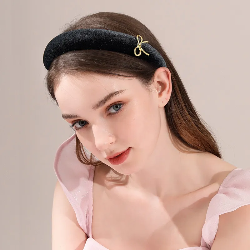 ROYALSASA Velour Headbands Women's-5